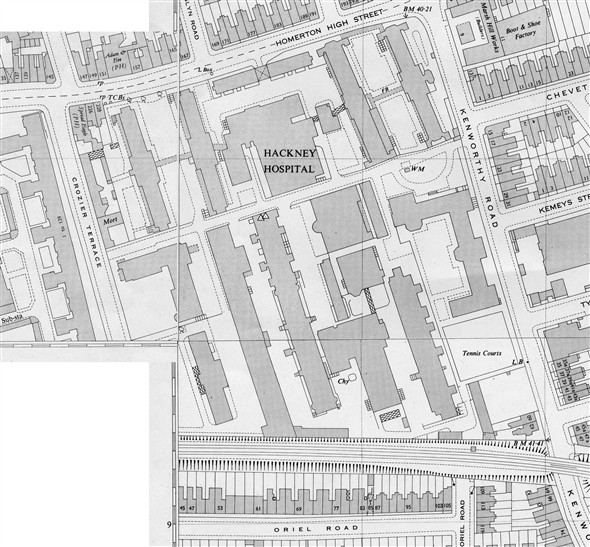 Photo:Ordnance Survey map c.1950