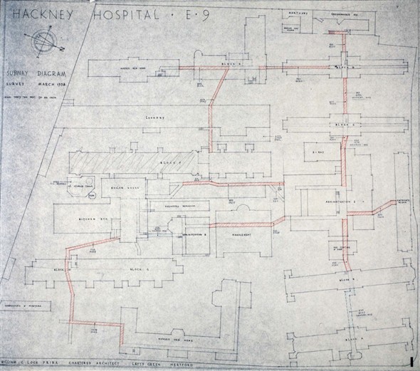 Photo:Subway diagram, 1958