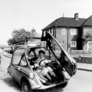 Photo:Nurses in a bubble car