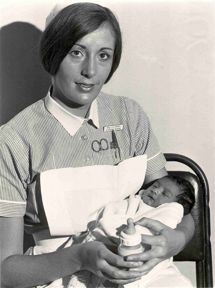 Photo:Miss JR James, student nurse, 1970 (catalogue reference: SBHF/PG/13)